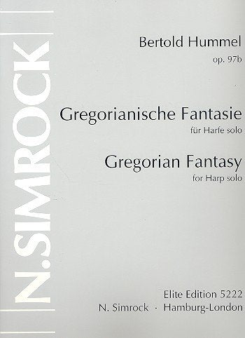 Gregorianische Fantasie: op. 97b. Harfe. Sheet Music