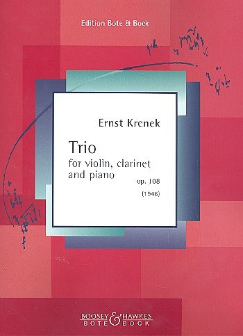 Trio: op. 108. Klarinette, Violine und Klavier. Partitur und Stimmen. Sheet Music