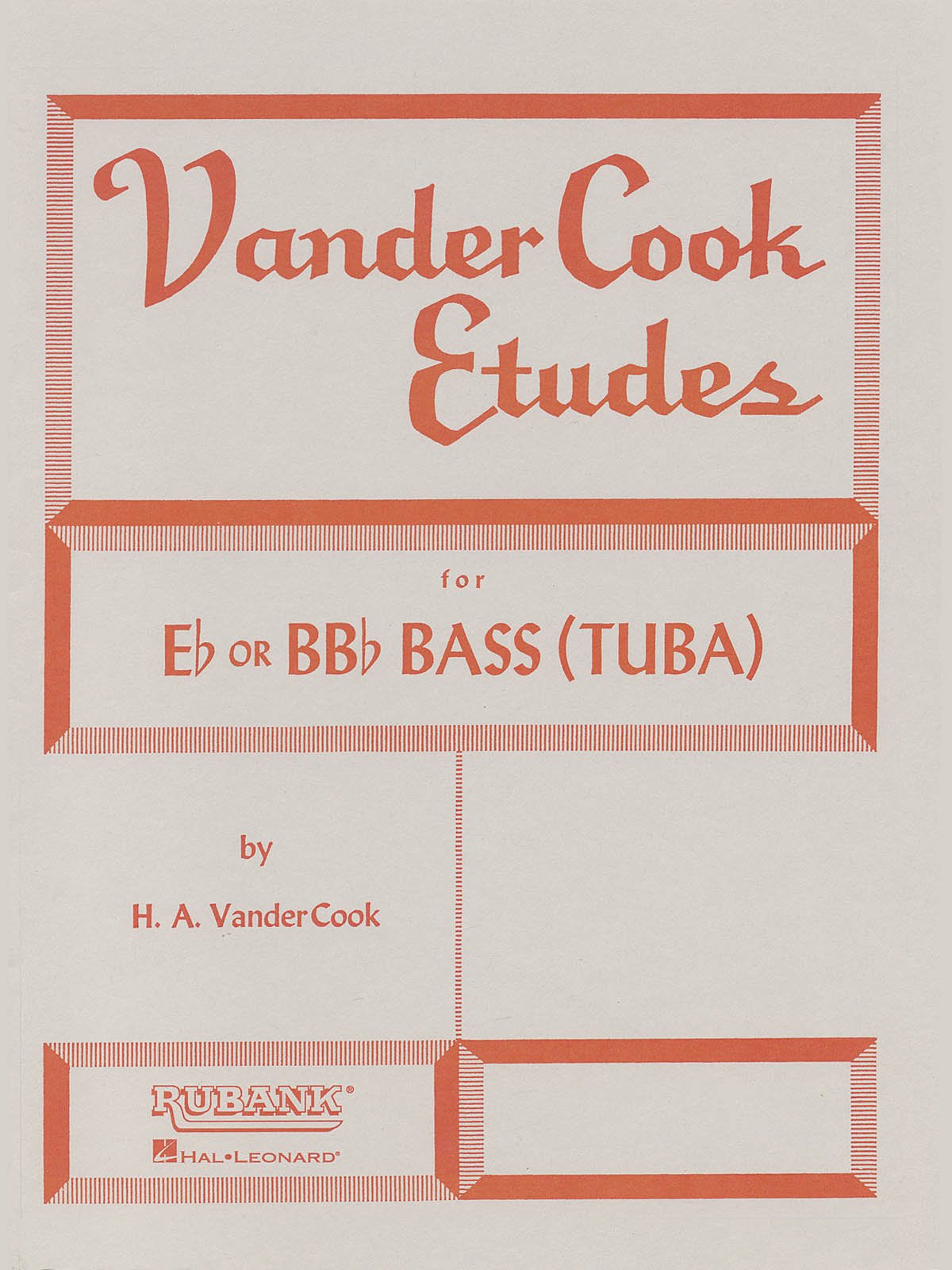 Vandercook Etudes for Bass/Tuba (B.C.) Social Sciences