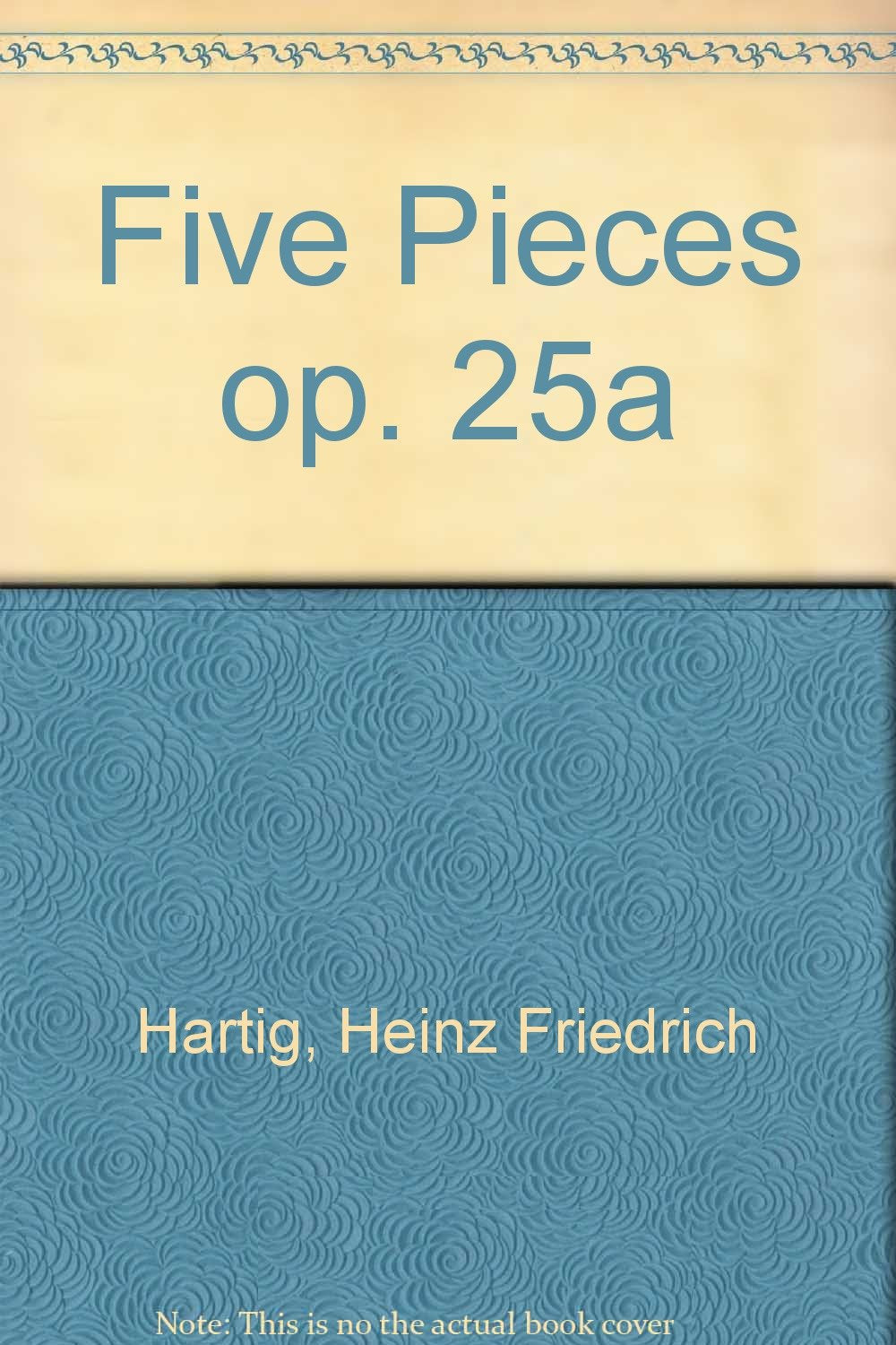Fünf Stücke: op. 25a. Alt-Blockflöte und Klavier. Sheet Music
