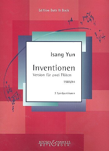 Inventionen: 2 Flöten. Spielpartitur. Sheet Music