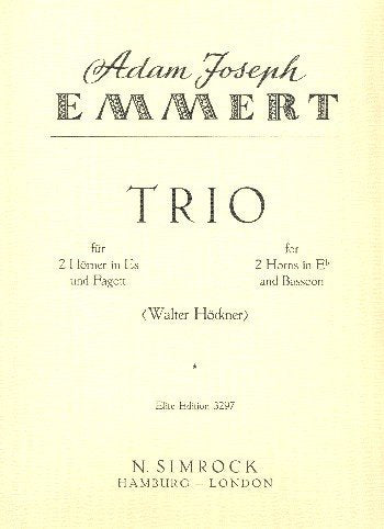 Trio: 2 Hörner und Fagott. Stimmensatz. Sheet Music