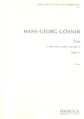 Trio: op. 24. Flöte, Oboe und Klarinette. Studienpartitur. Sheet Music