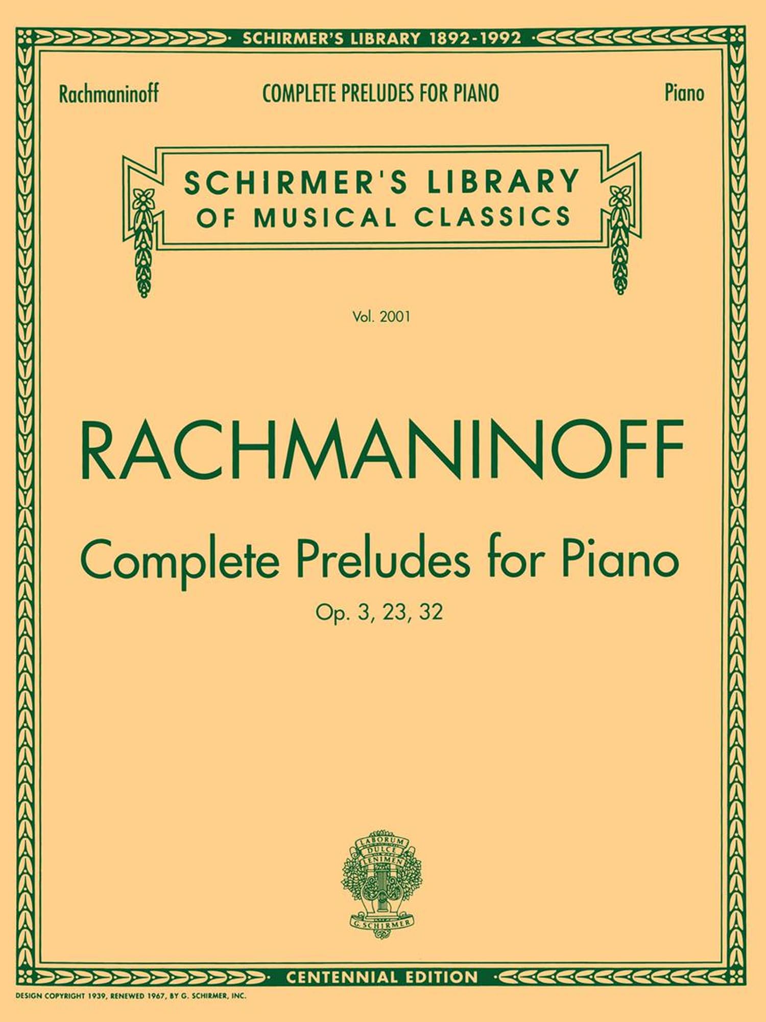 Complete Preludes, Op. 3, 23, 32 book