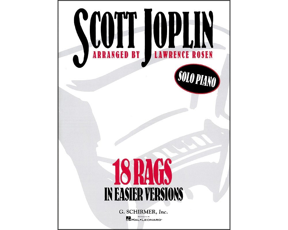 Scott joplin: 18 rags in easier versions piano book