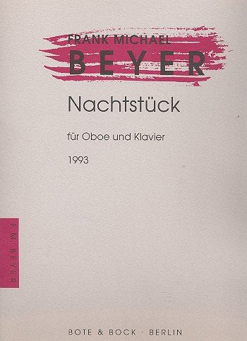 Nachtstück: Oboe und Klavier. Sheet Music