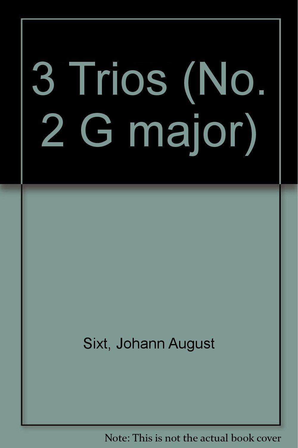 3 Trios: No. 2 G major. piano trio. Jeu de parties. book