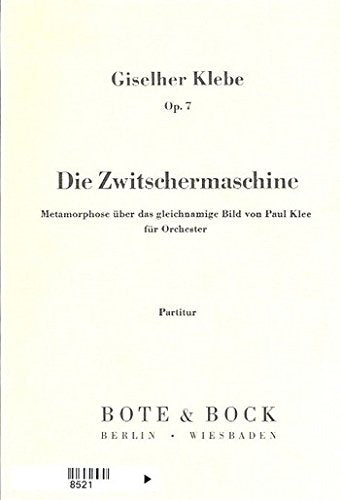 Die Zwitschermaschine: op. 7. orchestra. Partition d'étude. book