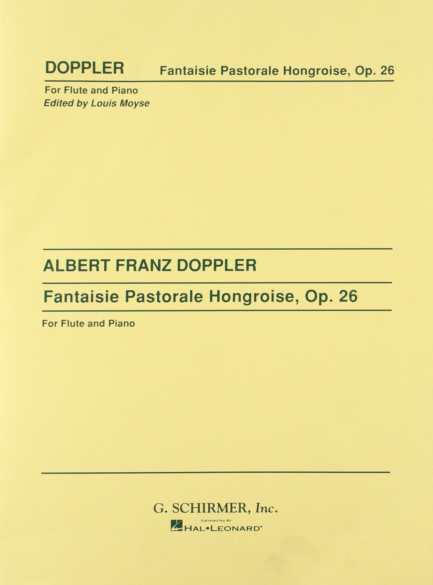 Fantasie Pastorale Hongroise Sheet Music