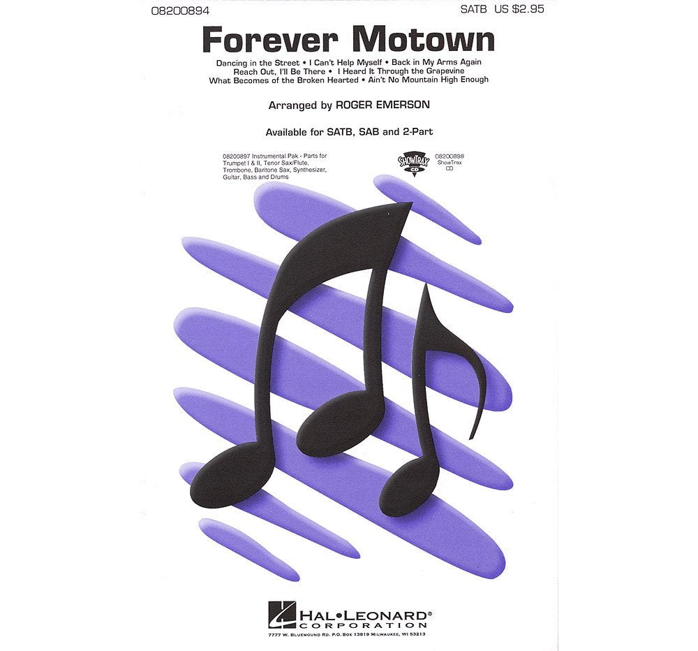 Forever Motown (Medley) - Soprano Voice - CHORAL SCORE Music
