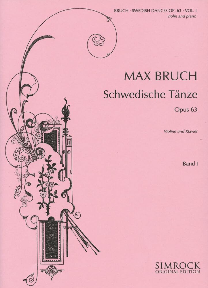 Schwedische Tänze: Vol. 1. op. 63. Violine und Klavier. Sheet Music