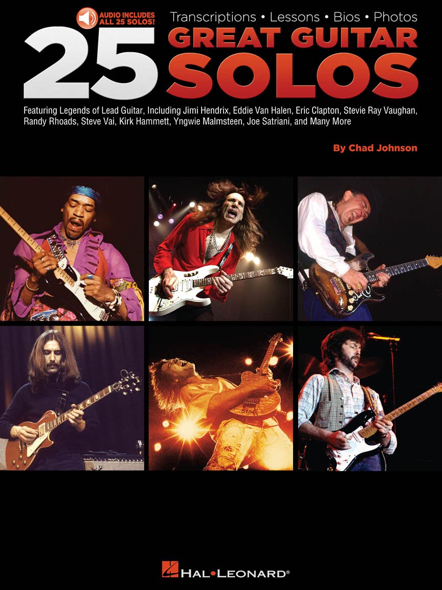 Chad Johnson: 25 Great Guitar Solos: Lehrmaterial, CD für Gitarre: Transcriptions, Lessons, Bios, Photos Film, Art & Culture