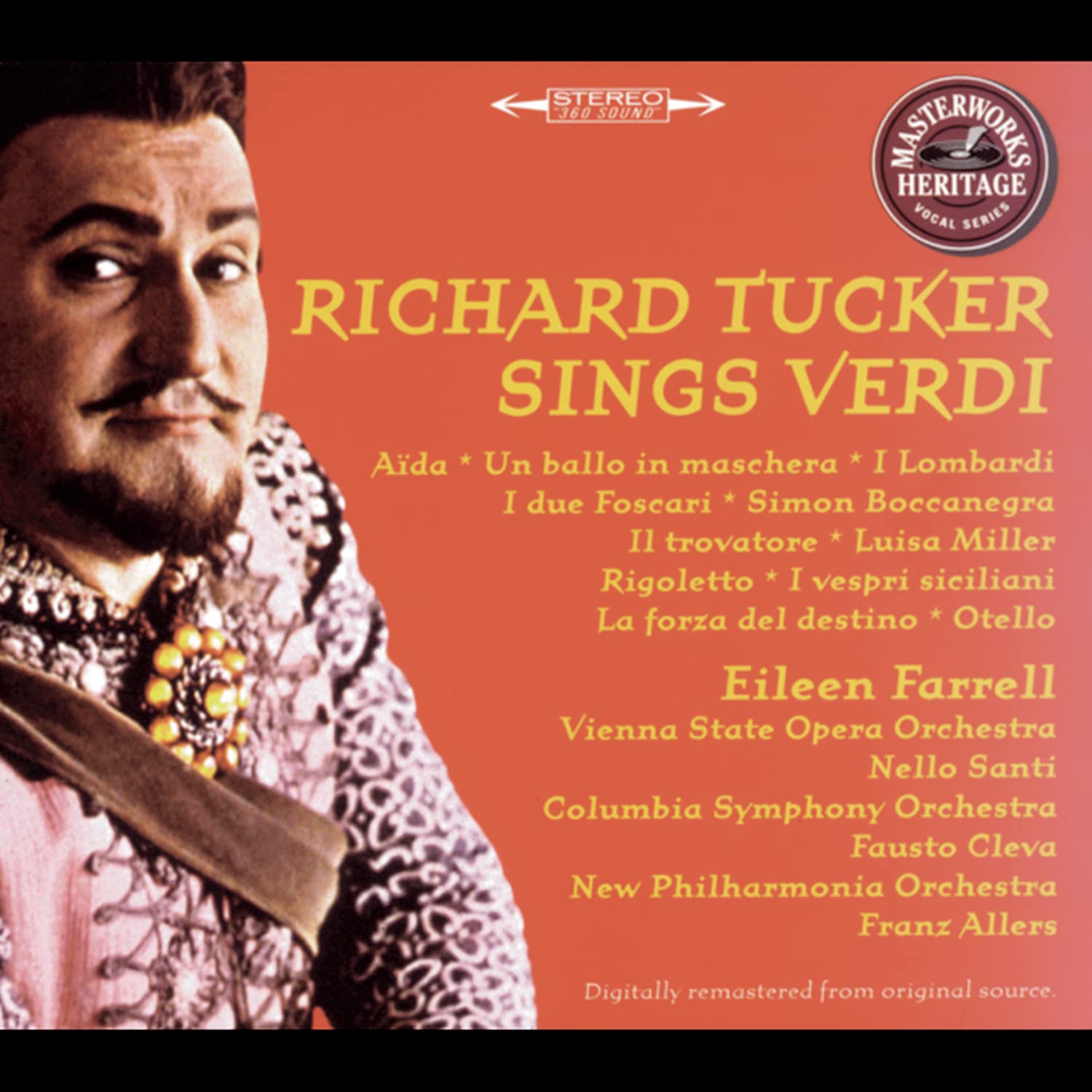 Masterworks Heritage - Tucker Sings Verdi Classical