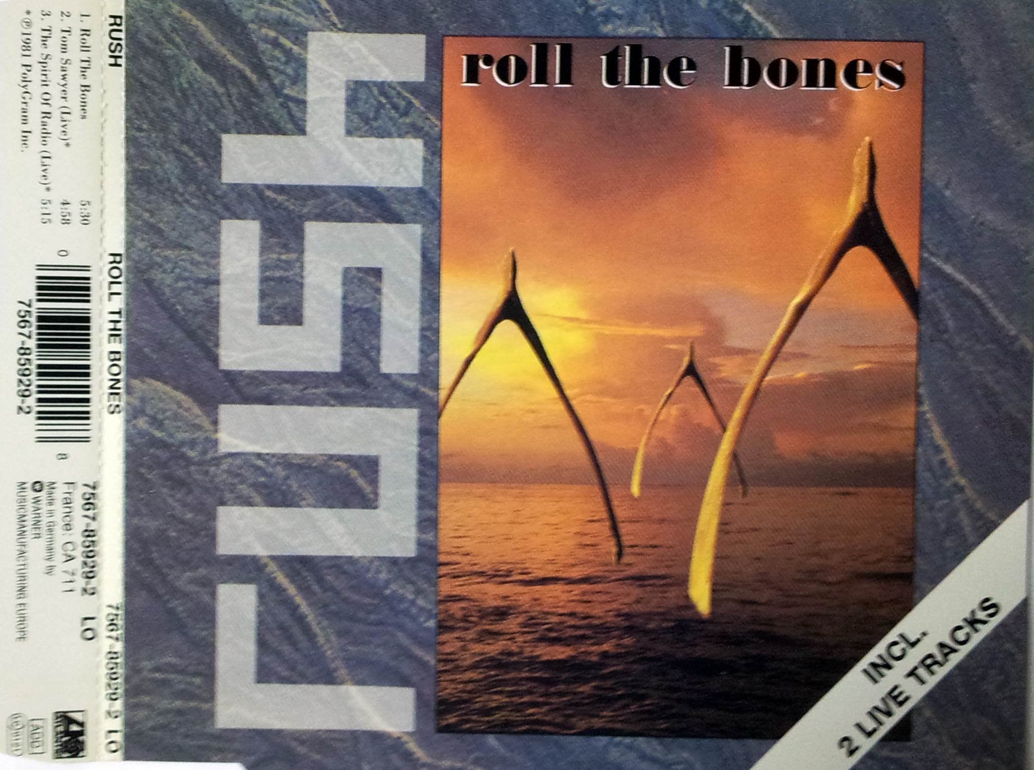Roll the bones (plus 'Tom Sawyer ', 'The spirit of radio ', 1991/81) Music