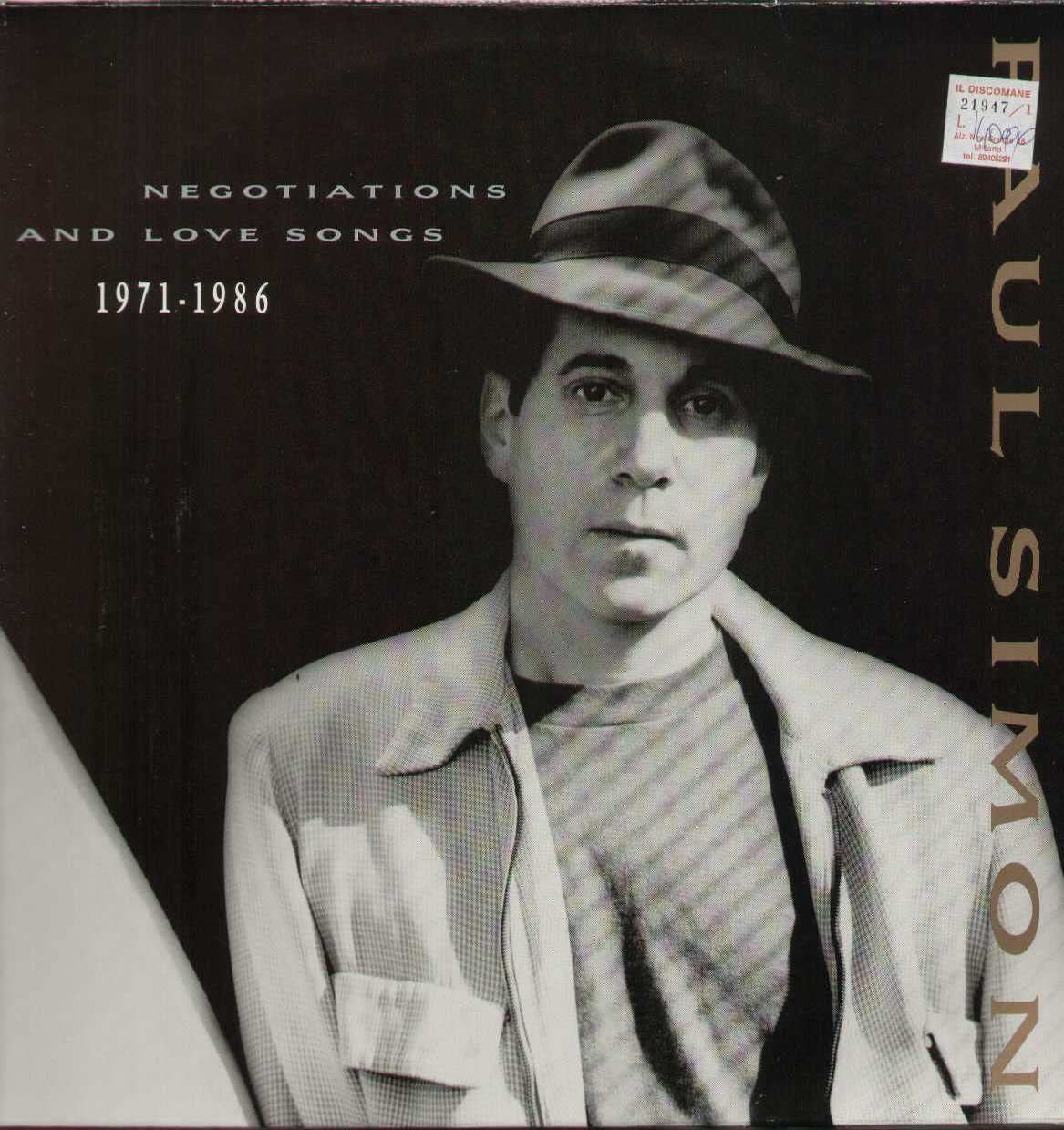 Negotiations and Love Songs Pop