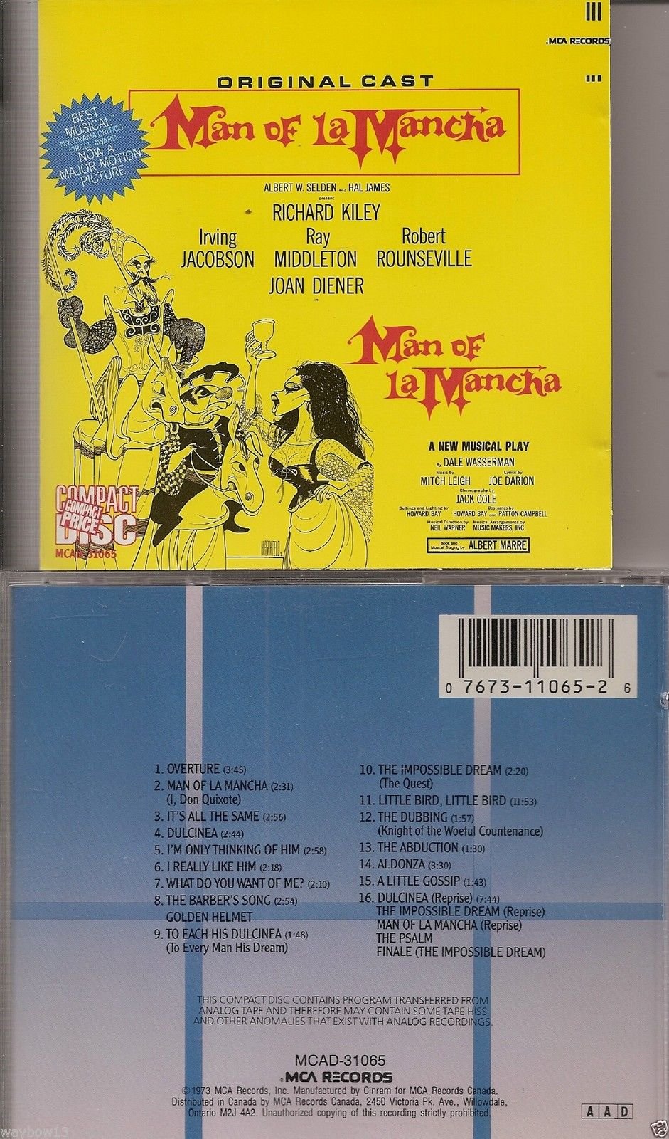 Man of la Mancha (Oc) Classical