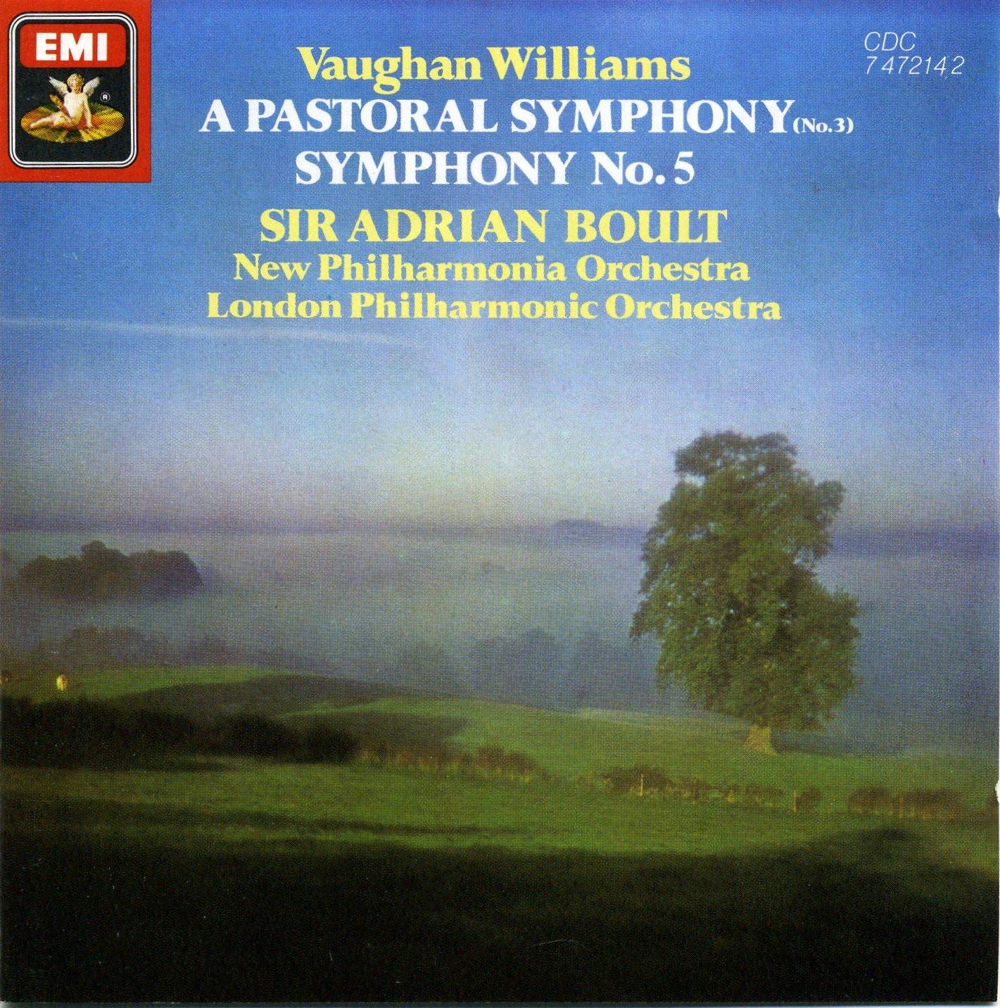 Vaughan Williams: A Pastoral Symphony No. 3, Symphony No. 5 cd