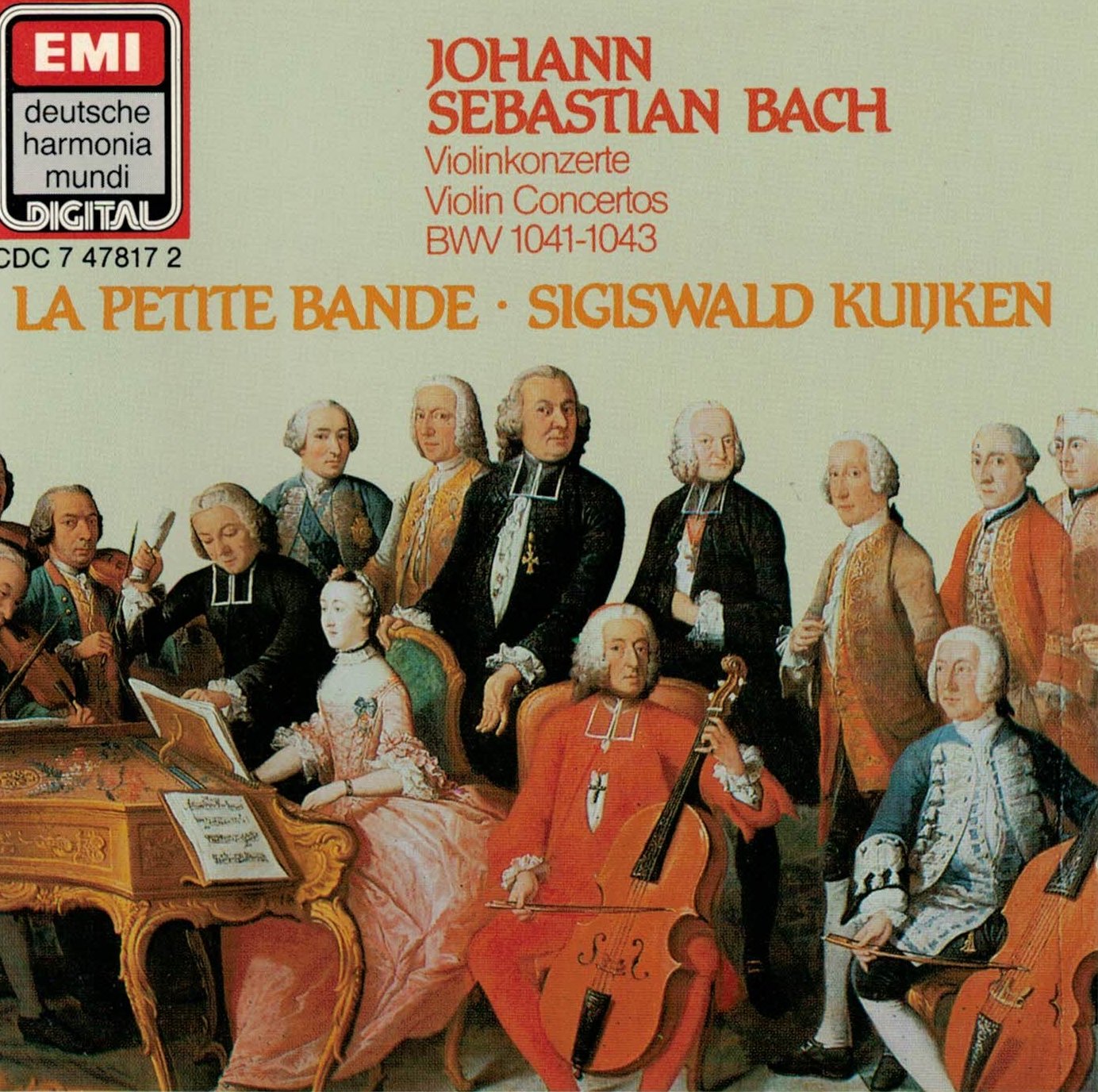 Bach - Violinkonzerte/Violin concertos BWV 1041-1043 - La Petite Bande/Sigiswald Kuijken - EMI CDC 7 47817 2 Music