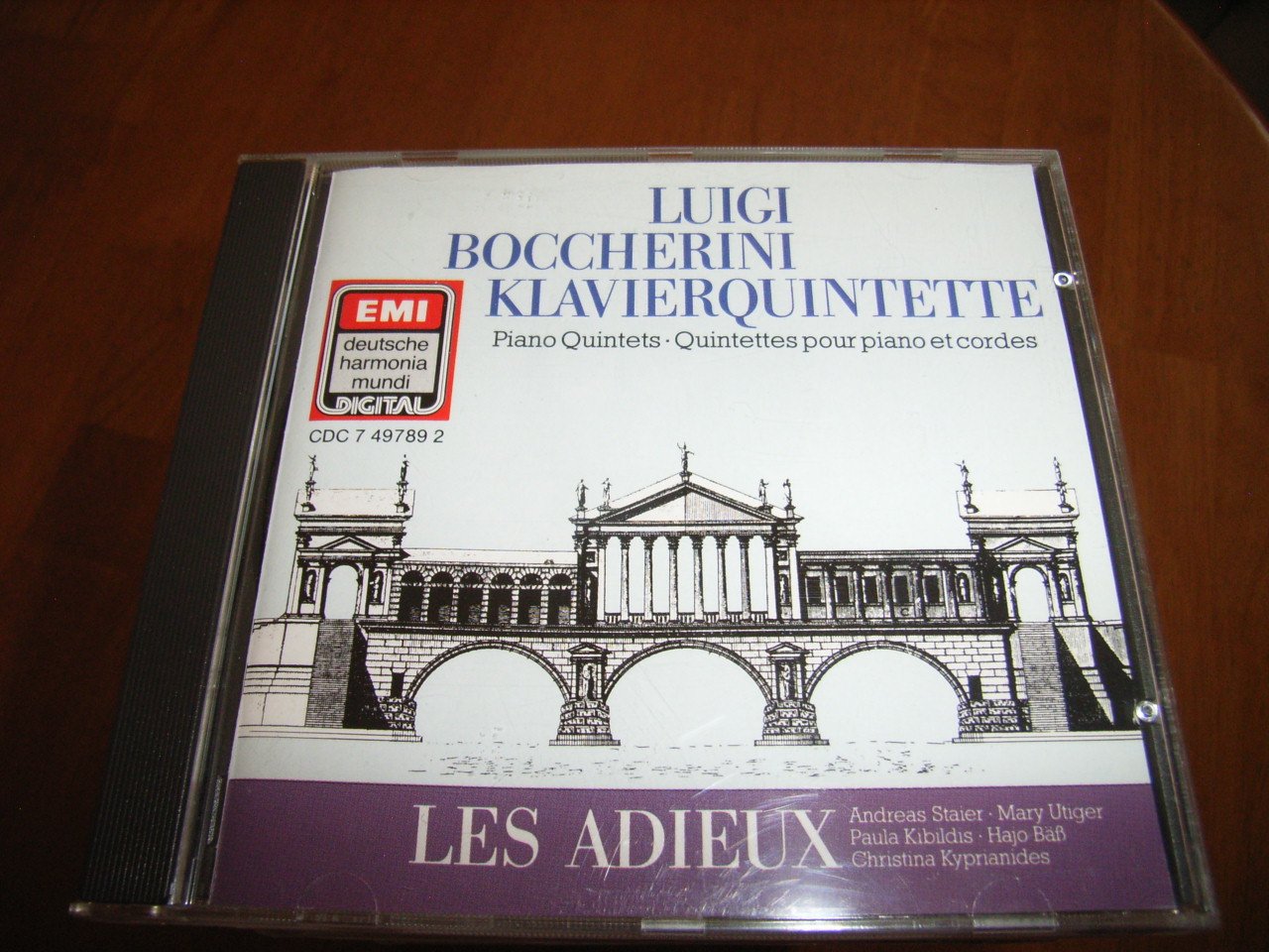BOCCHERINI - PIANO QUINTETS - QUINTETTES POUR PIANO ET CORDES - KLAVIERQUINTETTE - LES ADIEUX - ANDREAS STAIER Music