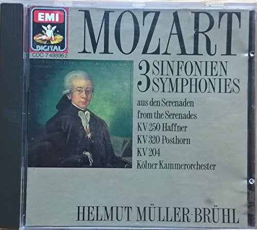 Product Image: Helmut Müller-Brühl: Mozart 3 Sinfonien