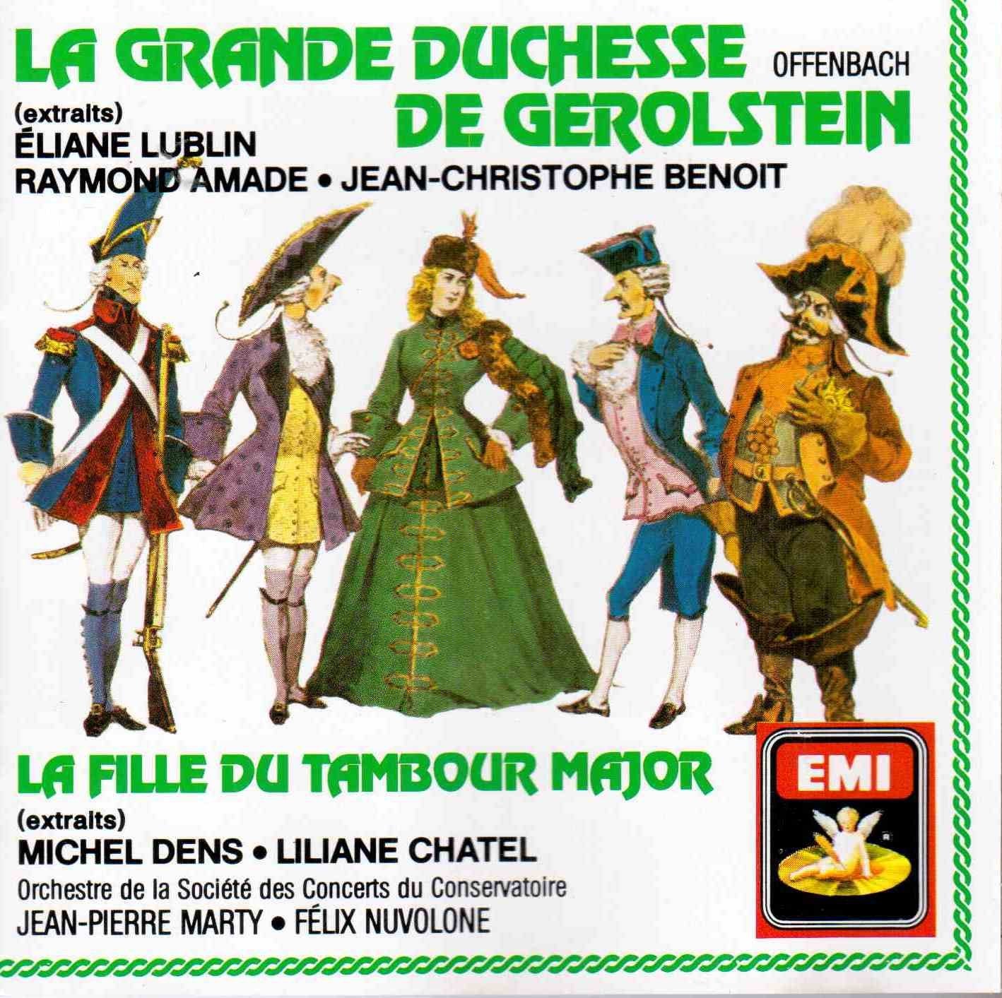 La Grande Duchesse de Gerolstein - La Fille du Tambour Major - Extraits cd