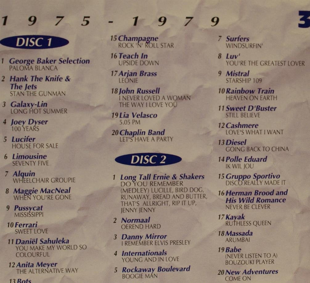 GESCHIEDENIS VAN DE NEDERLANDSE POP MUZIEK 1975-1979 Music