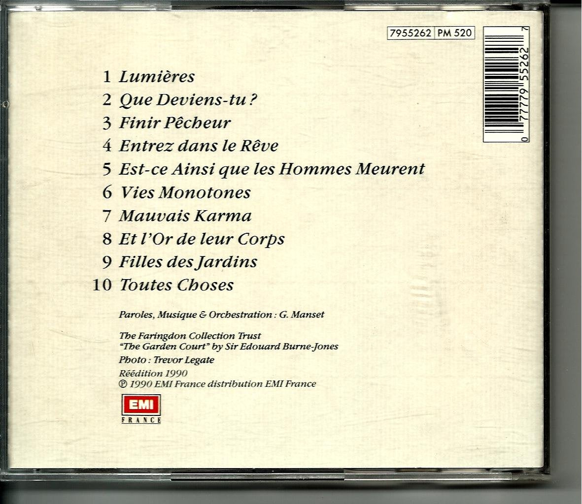 Mais ou sont passées le lumiéres qui nous guidaient cd