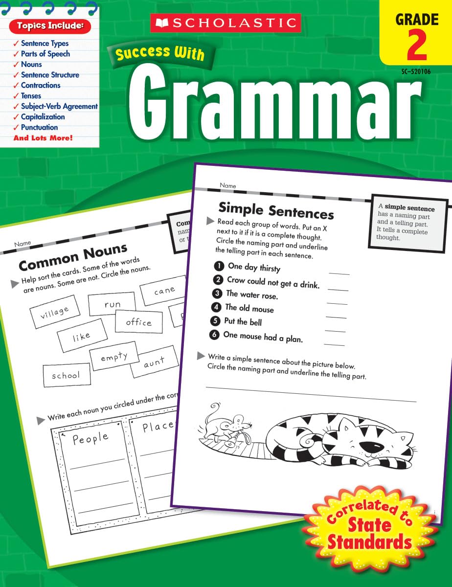 Product Image: Scholastic Success With Grammar, Grade 2