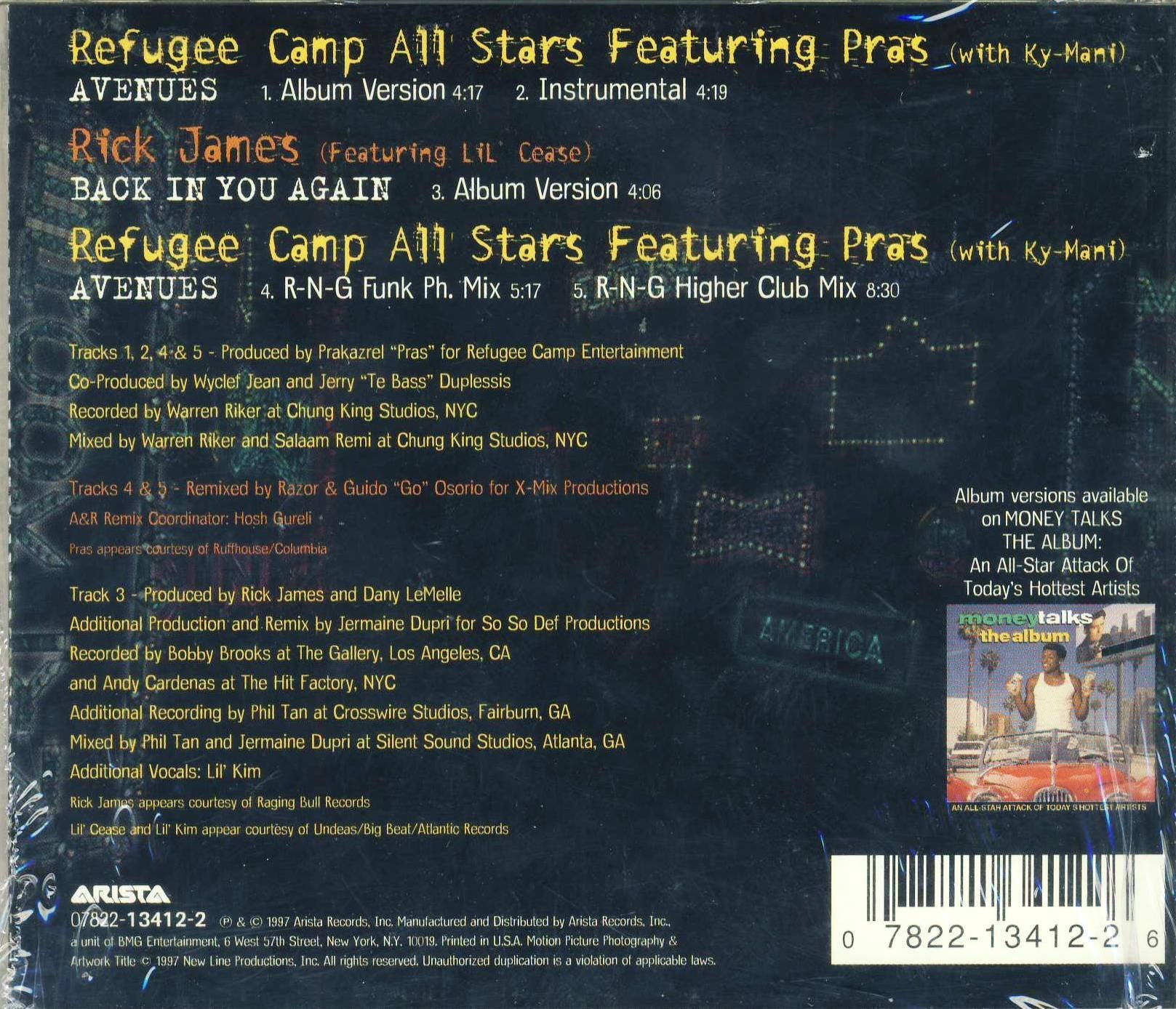 Avenues(2remix+Rick James Back in You Again) cd
