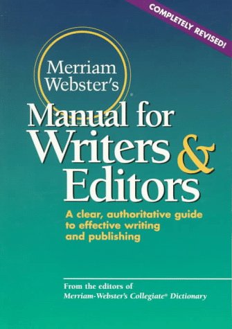 Merriam-Webster's Manual for Writers and Editors Media & Communication