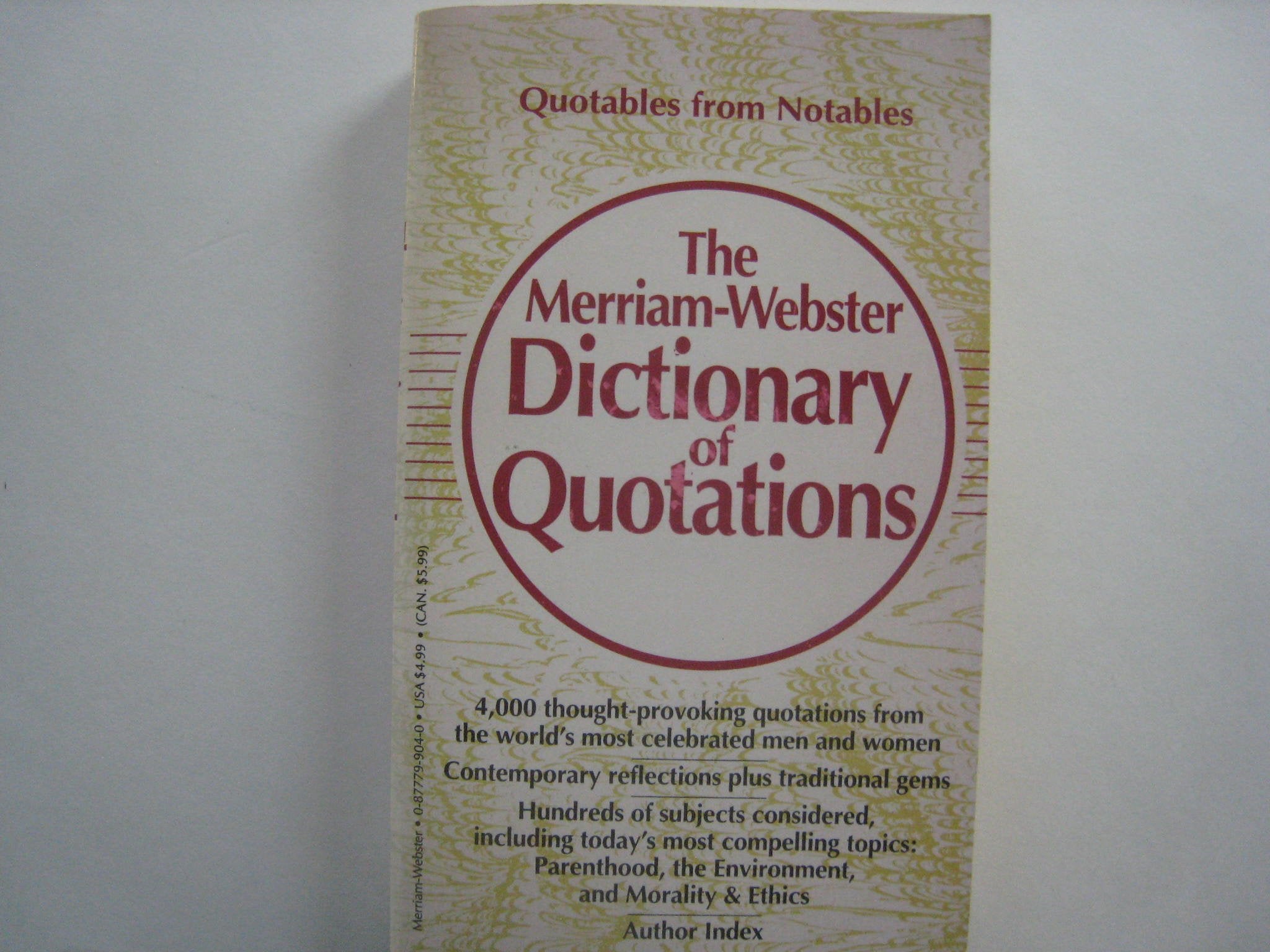 The Merriam-Webster Dictionary of Quotations General education