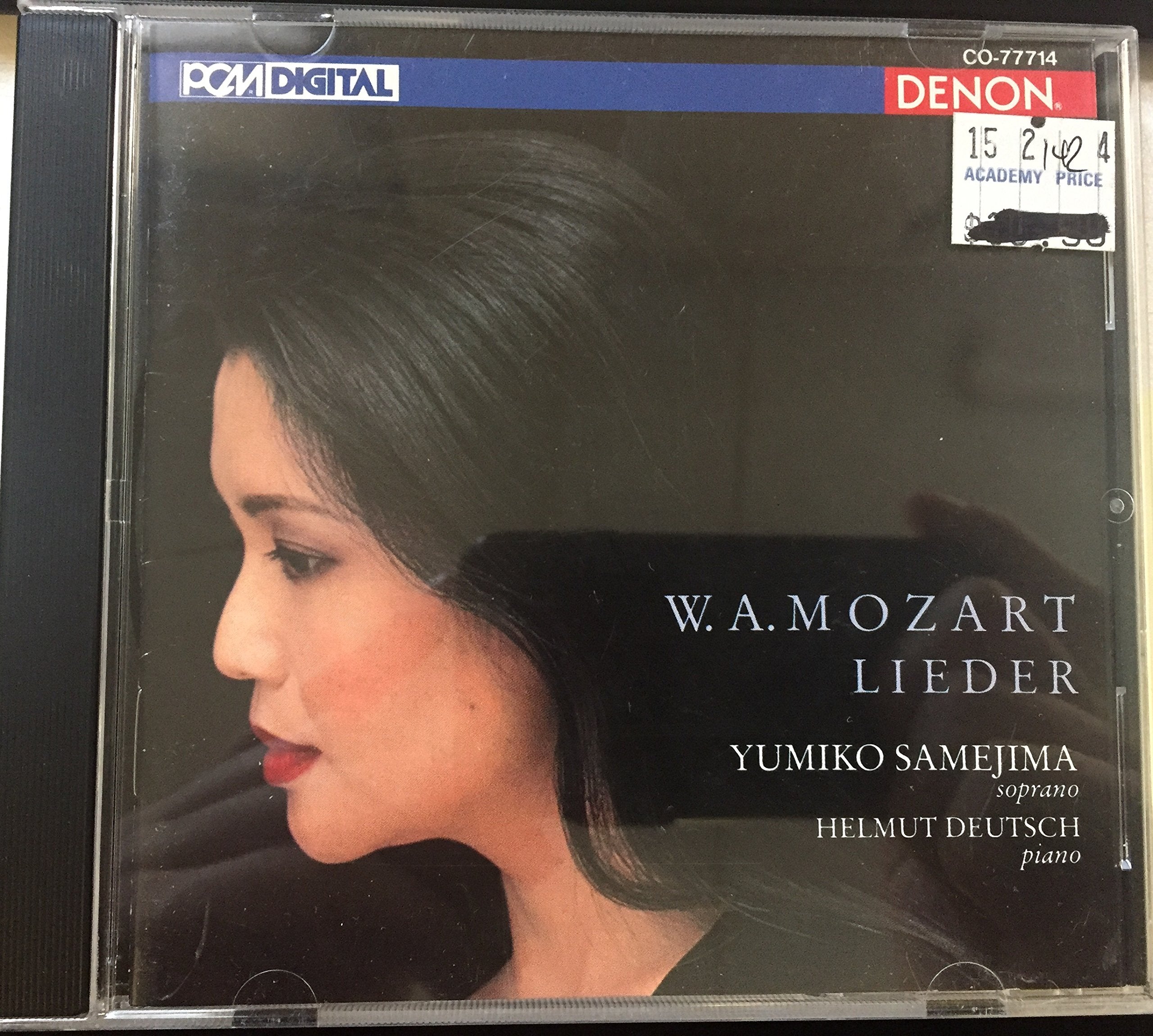 YUMIKO SAMEJIMA W.A. MOZART : ARIAS RIAS -SINFONIETTA Music