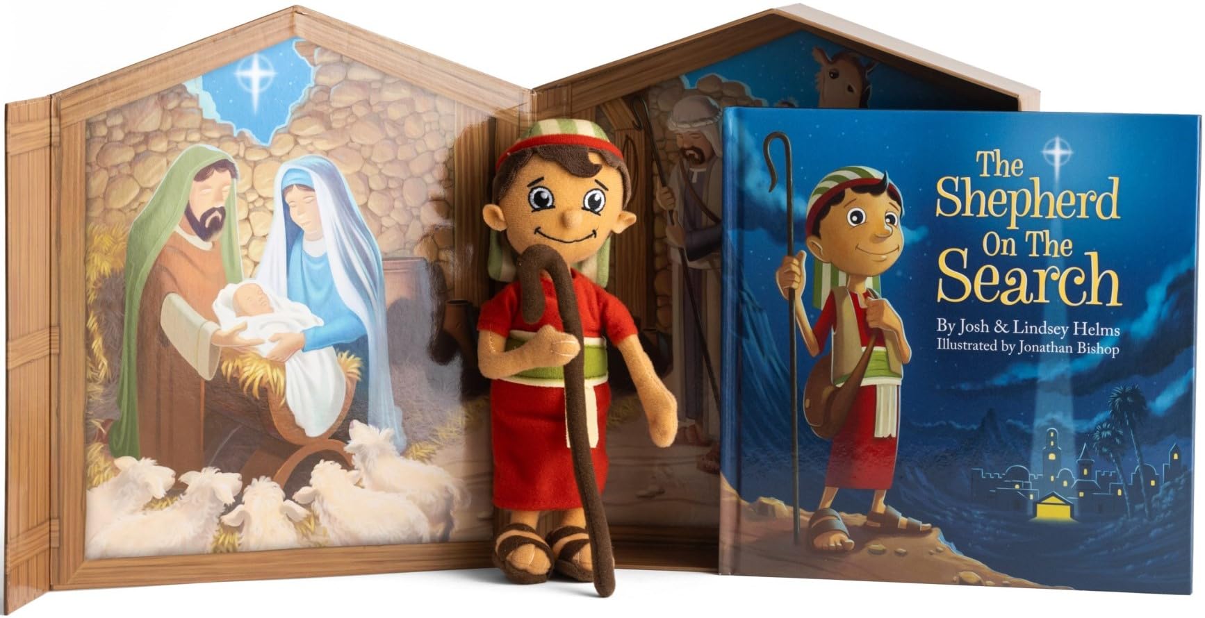 The Shepherd on the Search: Finding Christ in Christmas - Advent Activity Set with Nativity Keepsake Box Books