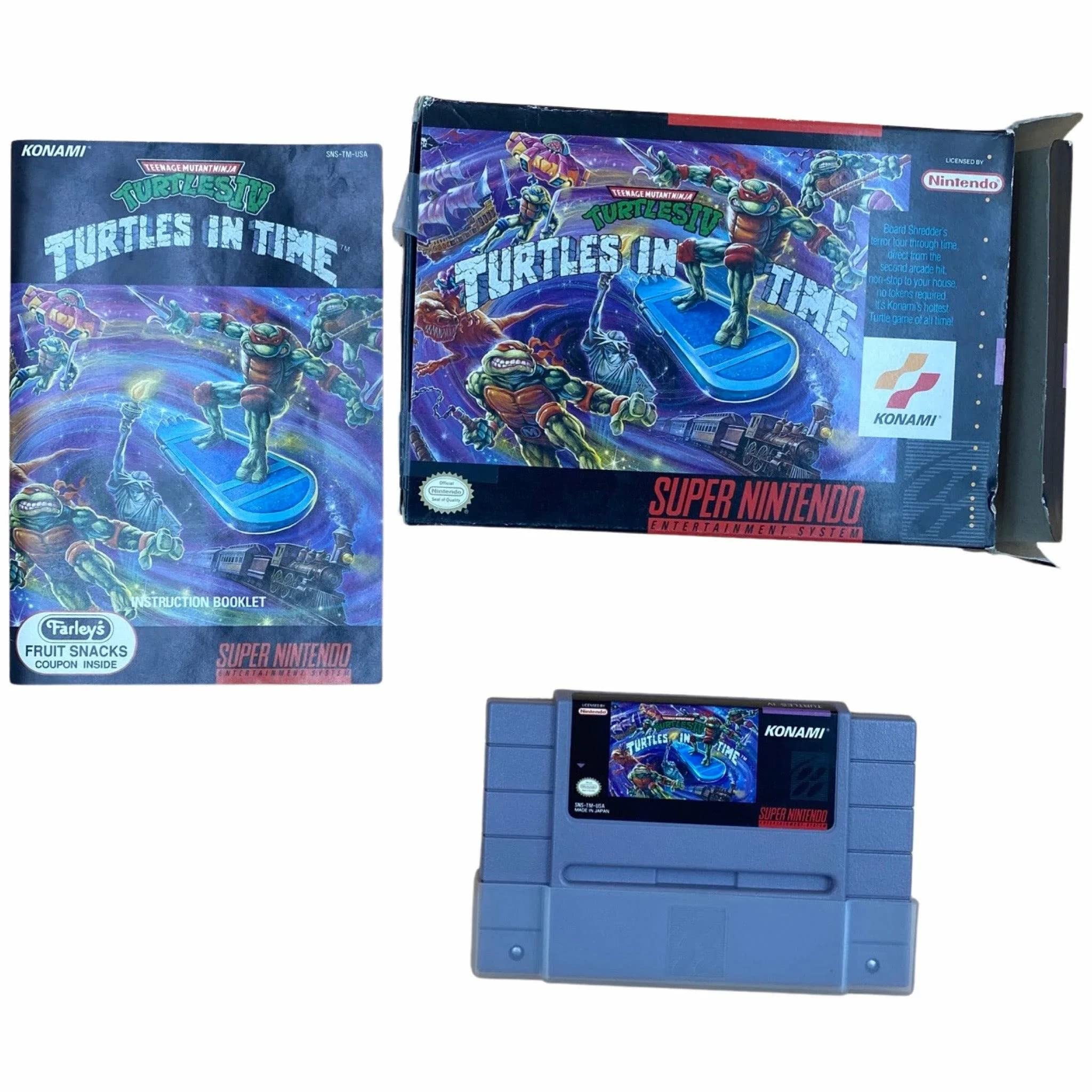Ninja Turtles IV Turtles in Time (Hero Turtles / Turtels) SNES Super Nintendo US NTSC Older Consoles