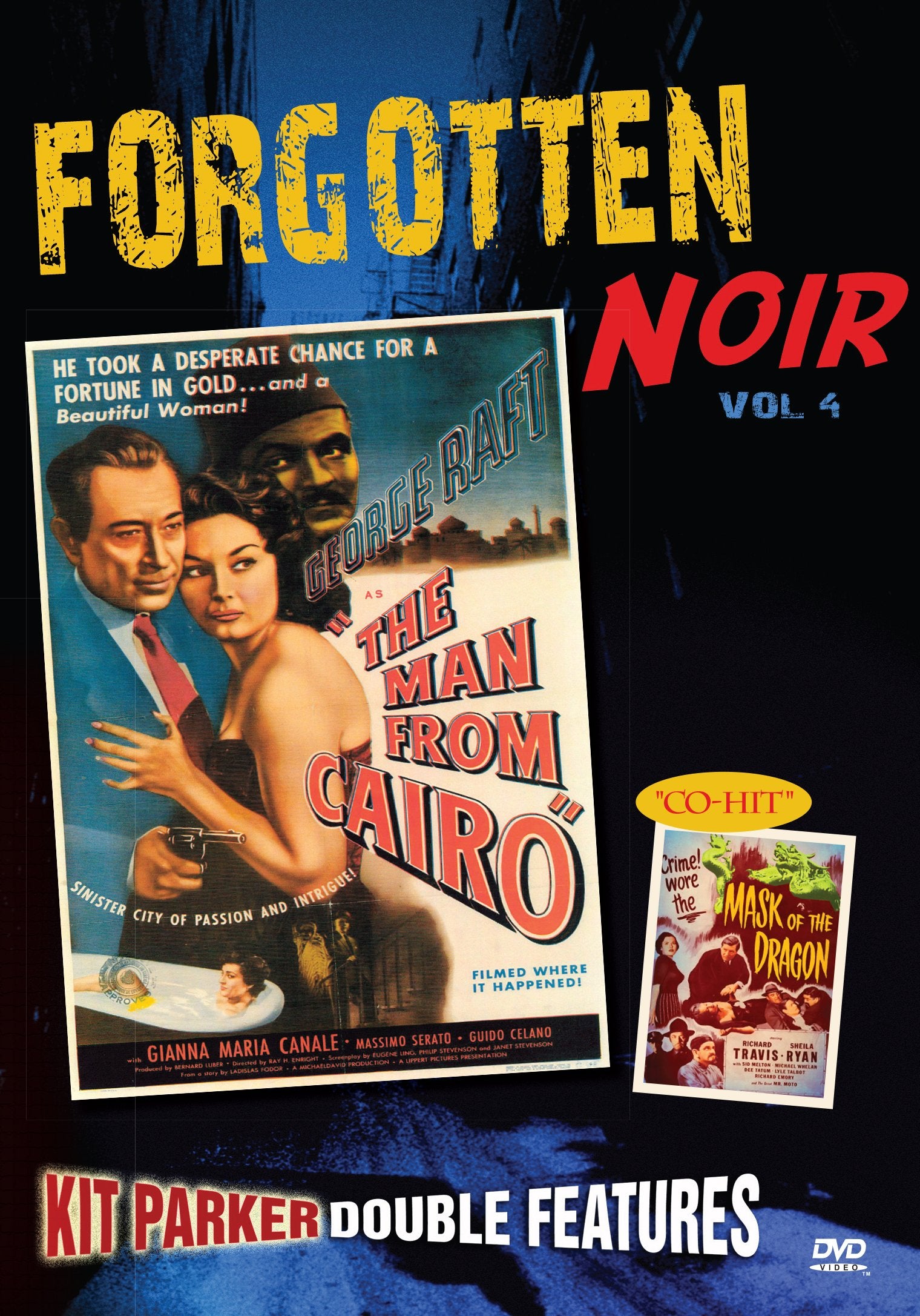 Forgotten Noir: Volume 4 Man from Cairo/Mask of The Dragon dvd
