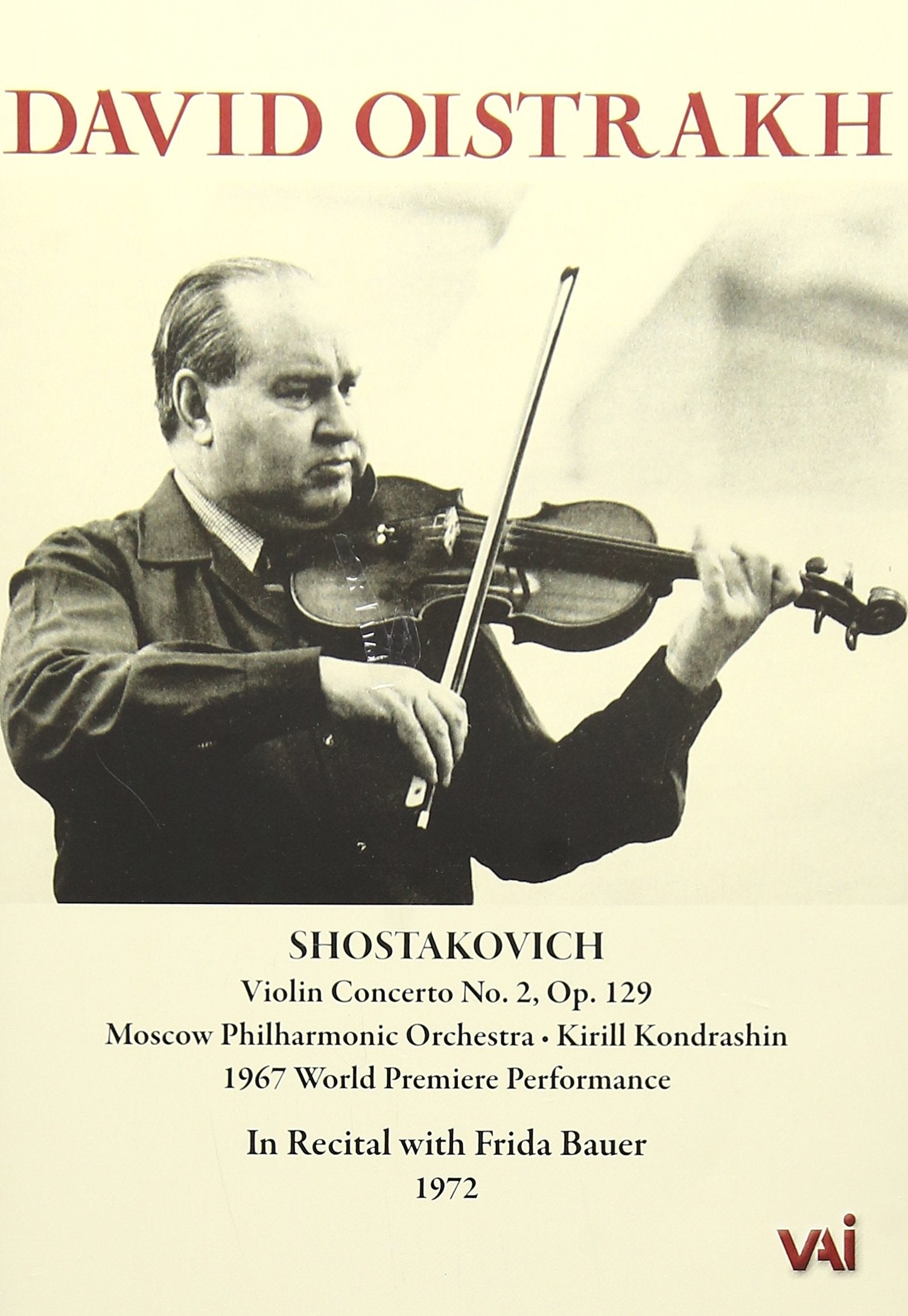 David Oistrakh - Violin Concerto No. 2 in Recital Films