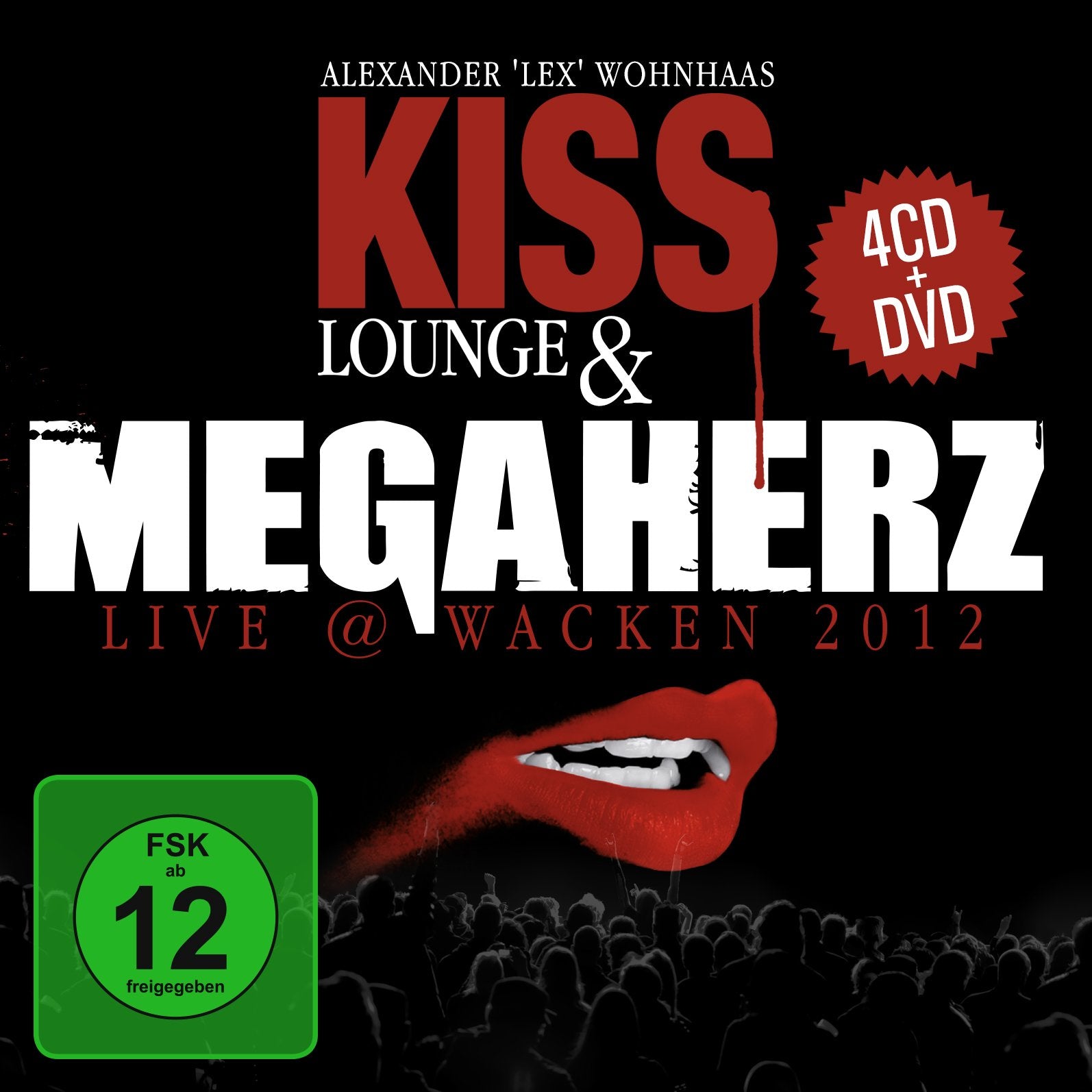 Kiss Lounge & Megaherz Live Wacken 2012.4cd+Dvd Metal & Hardrock
