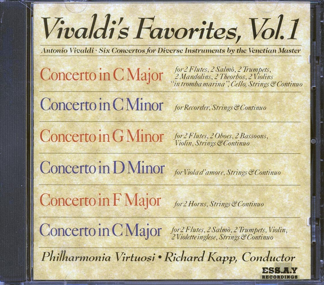 Vivaldi's Favorites Vol. 1 Classical