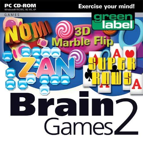 Brain Games 2 (PC-CD) Including 4 Games : Nomi, 3D Marble Flip, Zan & Super Rows (輸入版) PC