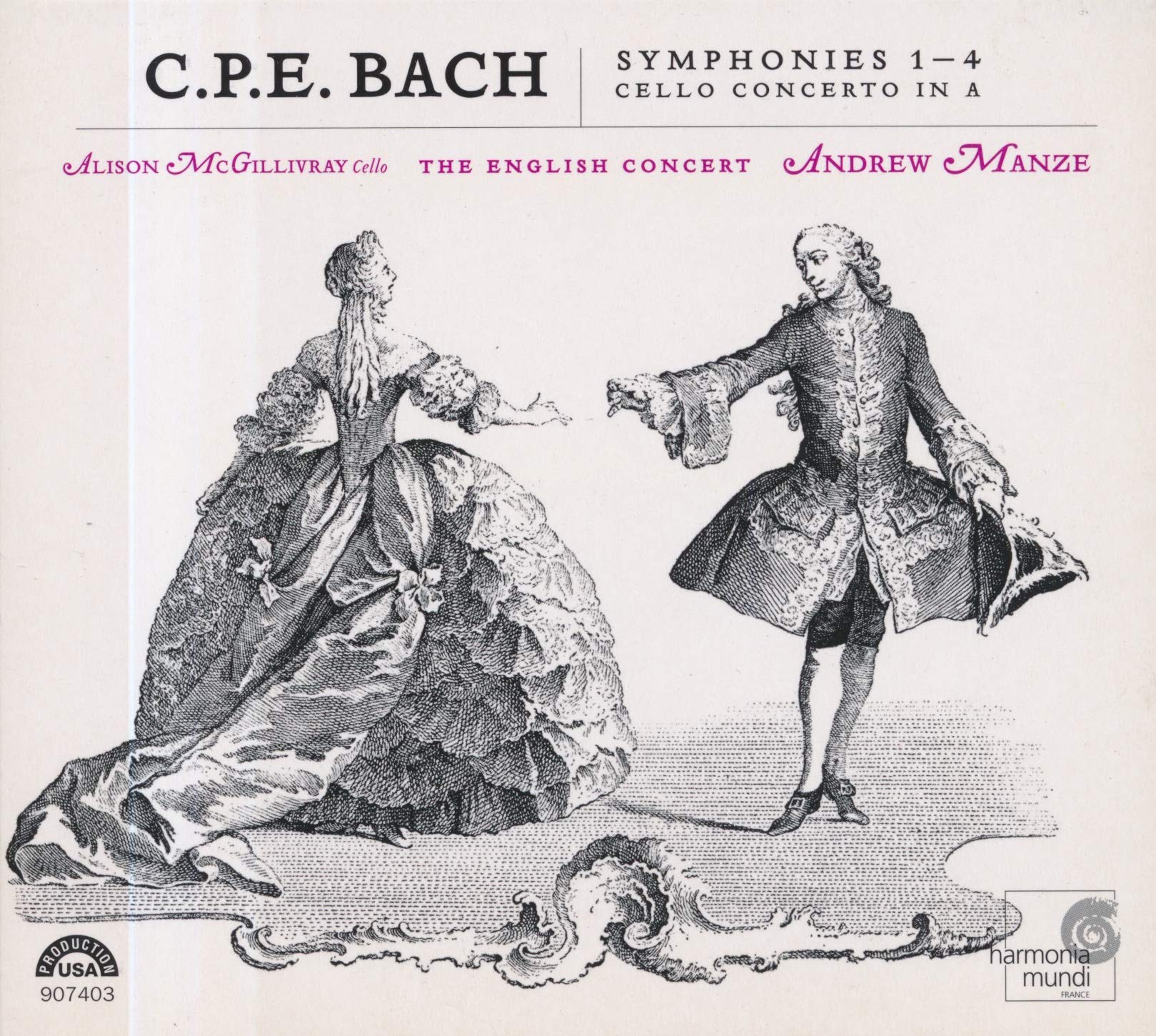 Sinfonie Nn.1-4 Wq 183, Concerto Pe cd