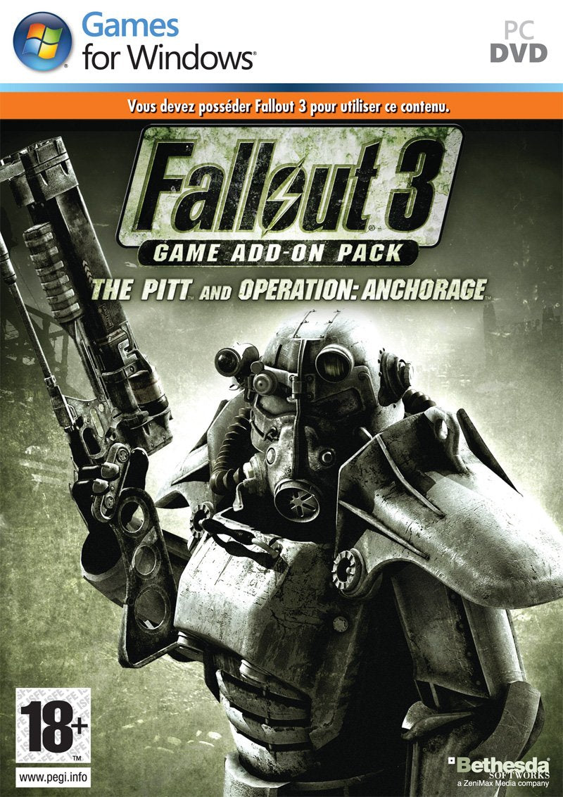 Fallout 3 Add On 1 : The Pitt and Operation : Anchorage : PC DVD ROM , FR PC