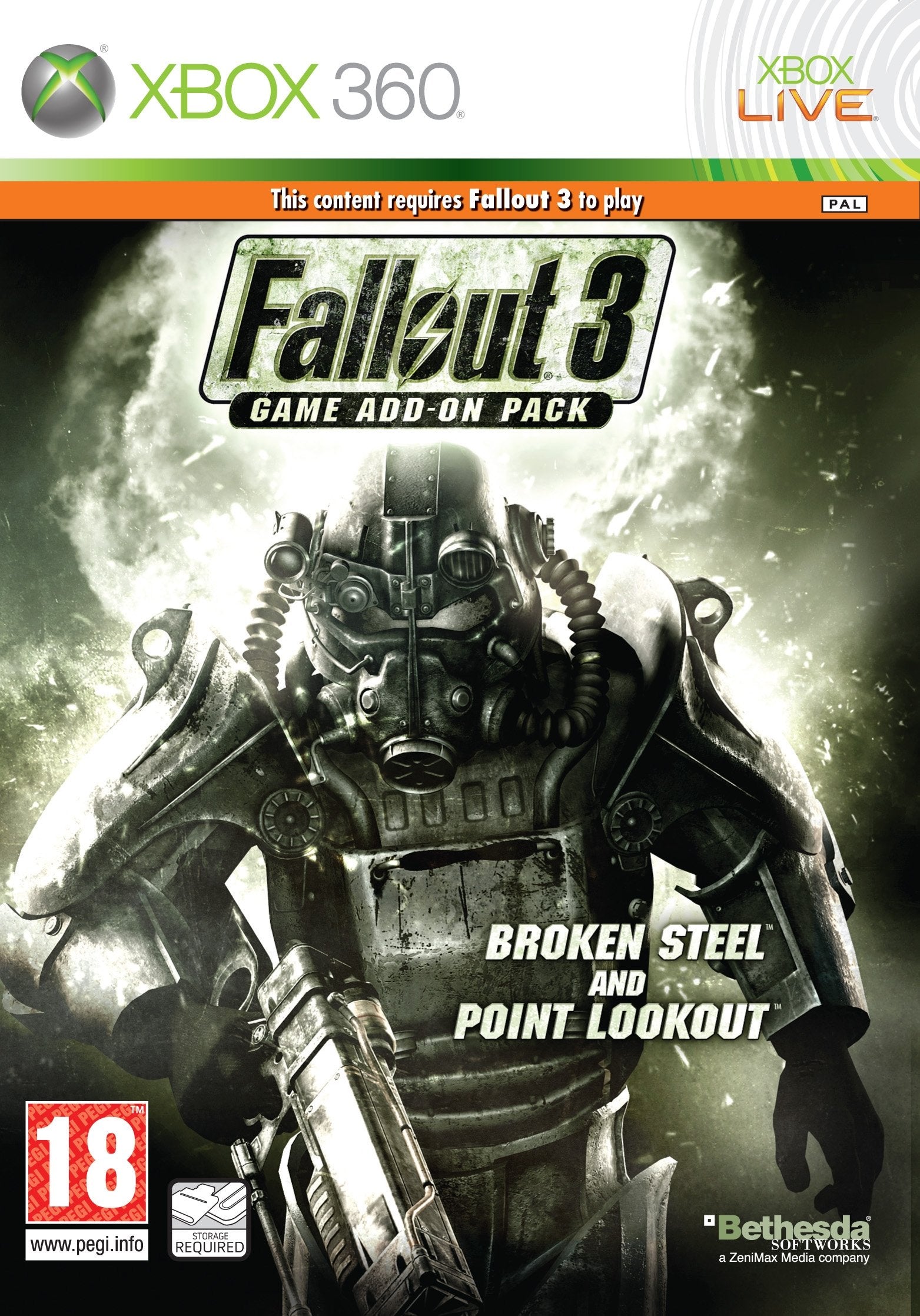Fallout 3: Game Add-On Pack - Broken Steel and Point Lookout (Xbox 360) game