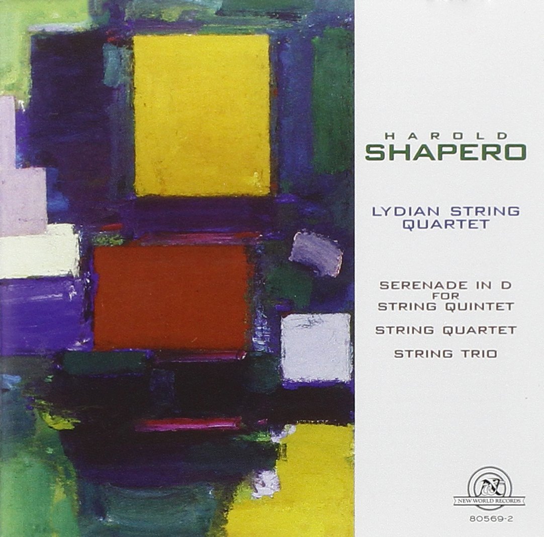 Shapero : Musique de chambre cd