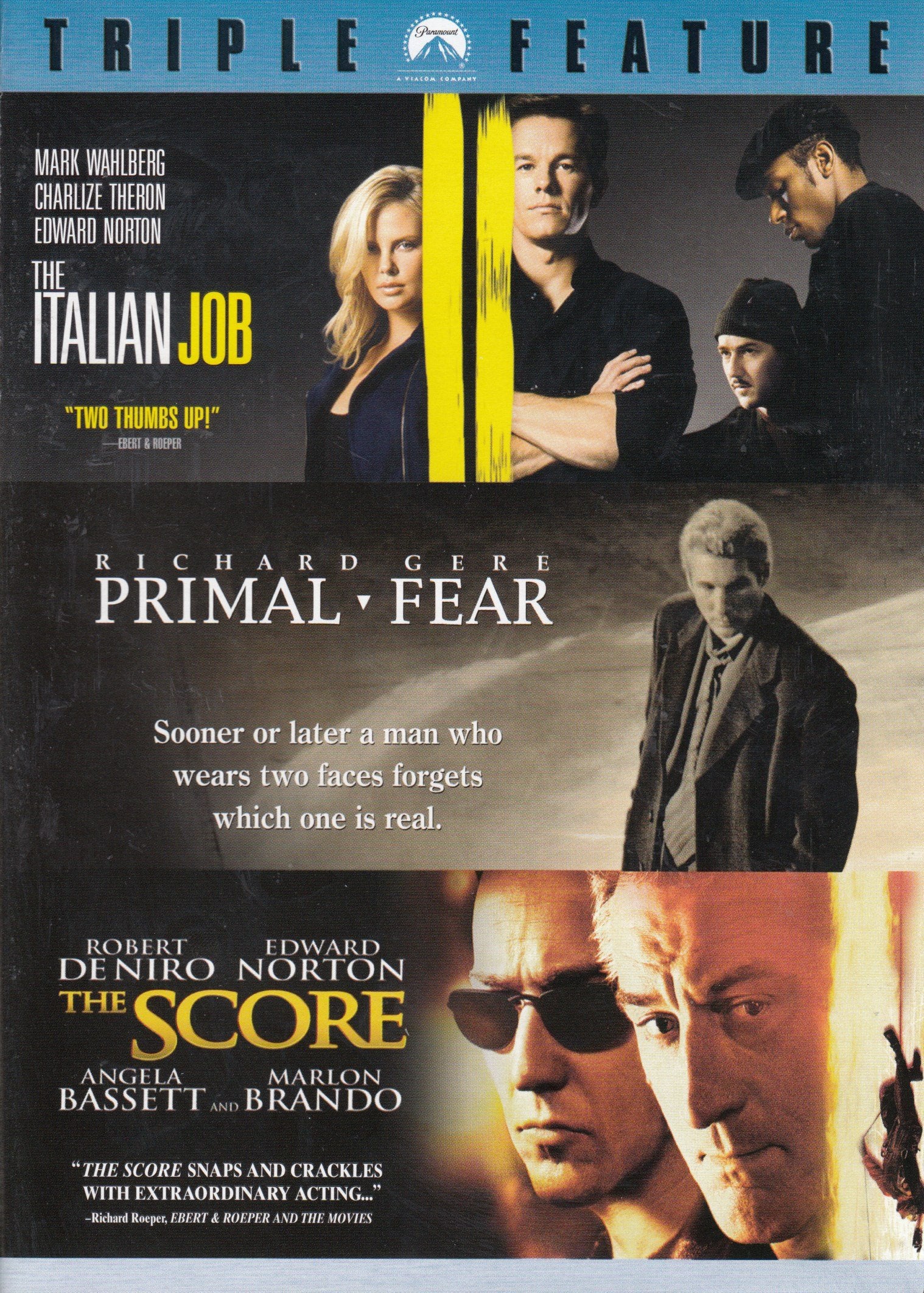 The Italian Job / Primal Fear / The Score (Triple Feature) Films