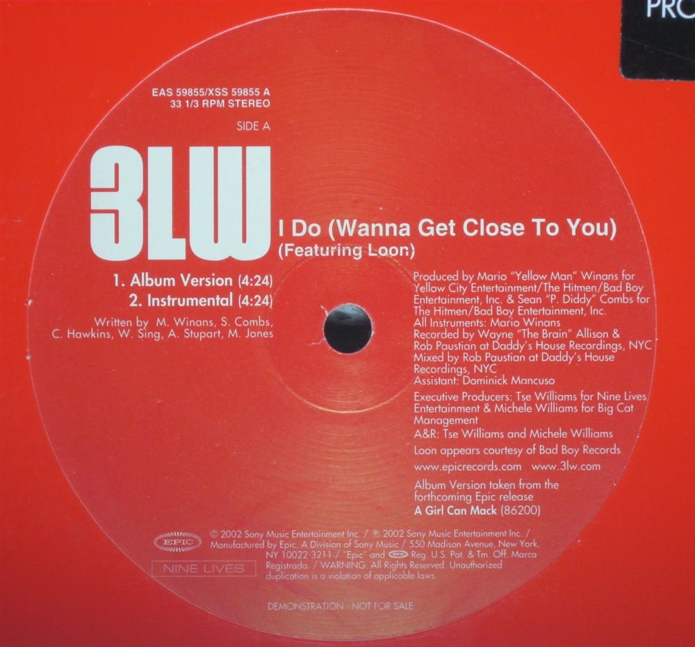 I Do Wanna Get Close to You cd