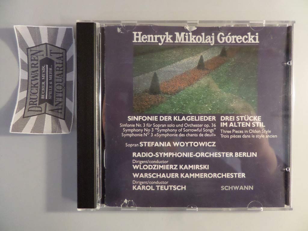 Sinfonie 3 (der Klagelieder) + 3 Stücke im Alten Stil Classical