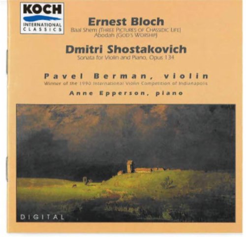 Baal Shem / Abodah / Sonata for Violin & Piano Classical