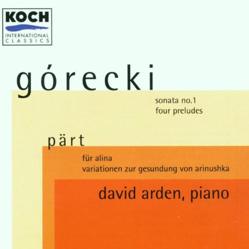 Sonata 1/4 Preludes/Fur Alina cd