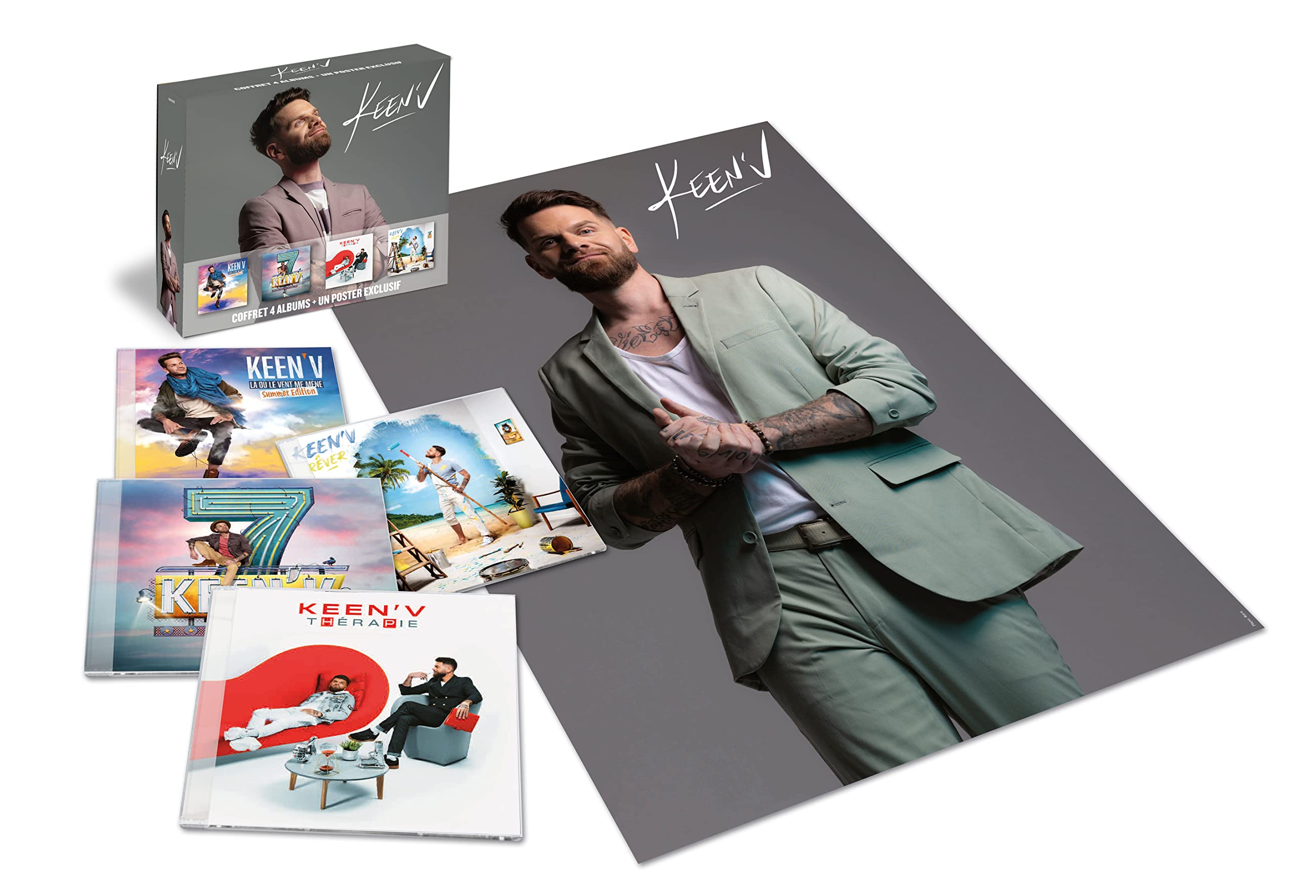 Coffret 4 Albums + Poster cd