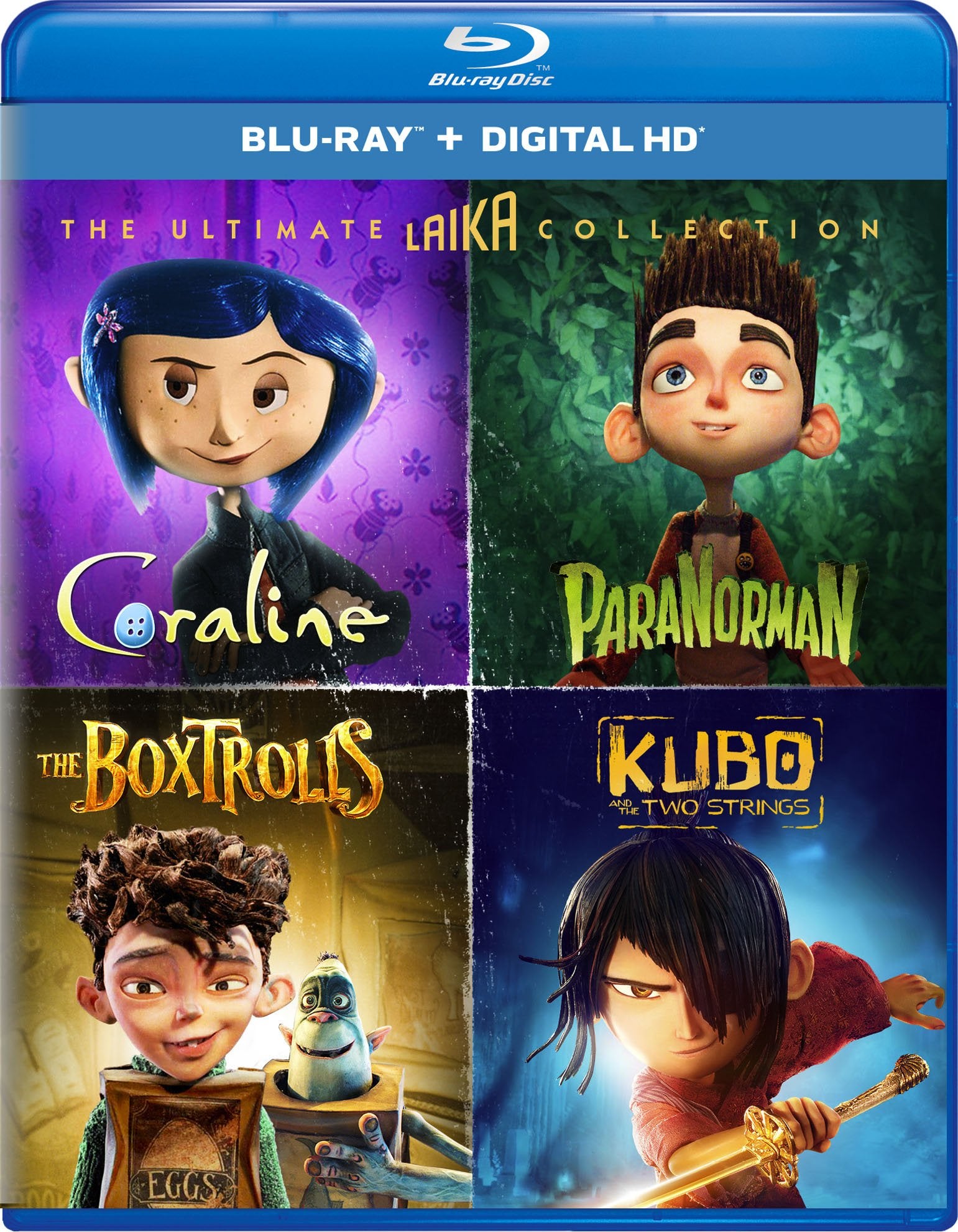 The Ultimate Laika Collection (Coraline / ParaNorman / The Boxtrolls / Kubo and the Two Strings) Films